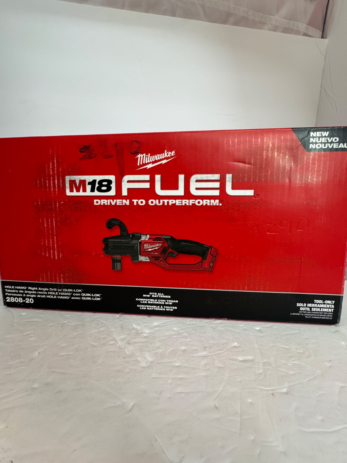 M18 FUEL 18V Lithium-Ion Brushless Cordless Hole Hawg 7/16 in. Right Angle Drill W/ Quick-Lok (Tool-Only)
